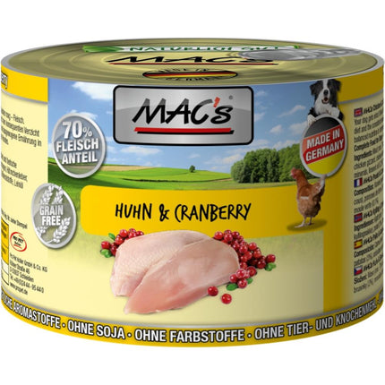 Macs Dog Hühnchen+Cranb 200gD